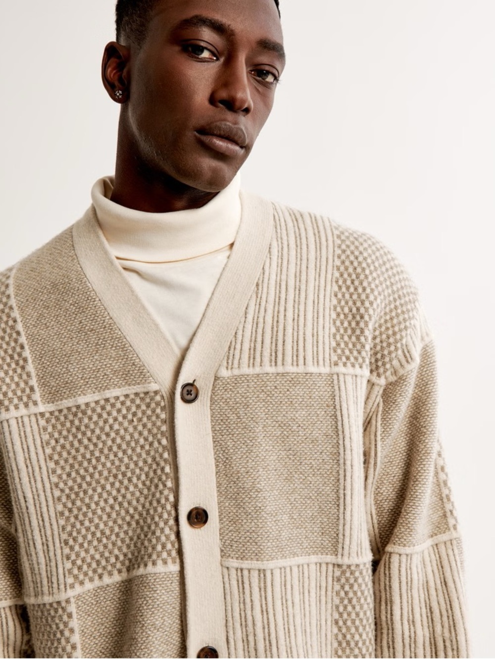 Abercrombie Stitch Patchwork Cardigan
